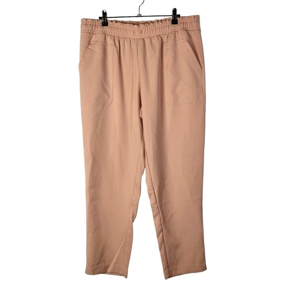 Melissa Paige Light Pink Straight Leg Trouser Pants L - Picture 1 of 4